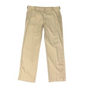 Nike Golf Pants Mens 35 Beige Dri Fit Straight Leg Performance Lightweight Chino